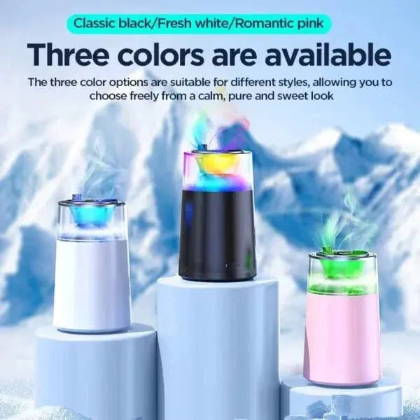 Smart Car Air Freshener with RGB Light and Fog Effect ZahraSouq.com